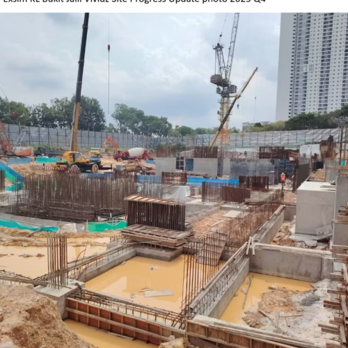 The Vividz Bukit Jalil site progress update 2025 Q4 active construction works